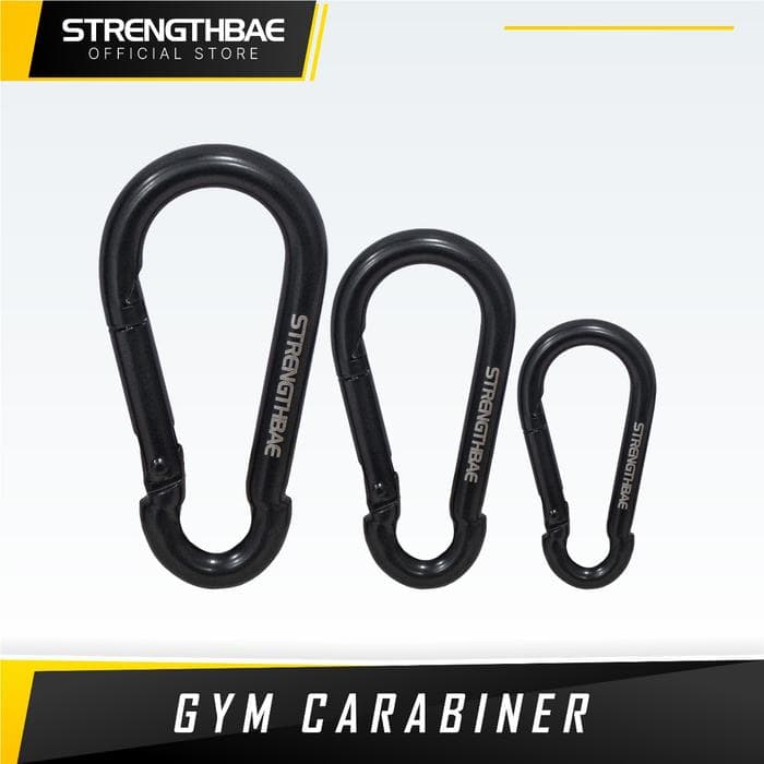 Gym Carabiner Strengthbae – Pengait Cable Attachment 6 cm, 8 cm & 10 cm