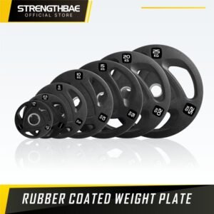 Rubber Weight Plate 3cm & 5cm STRENGTHBAE Plat Beban 1,25kg 2,5kg 5kg 10kg 15kg 20kg 25kg Plates 1,25 2,5 5 10 15 20 25 kg