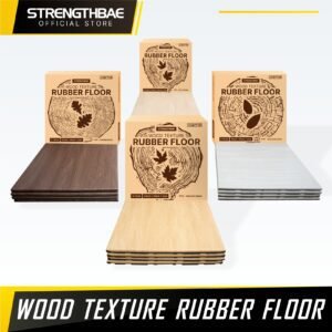 Rubber Mat Gym Flooring Wood Texture